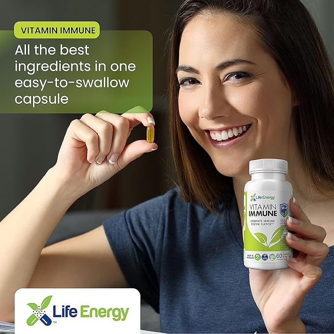 17 in 1 Immune Support Supplement | Immune Boost with Vitamin C, Vitamin D, Vitamin A, Zinc, Quercetin, Turmeric, Green Tea, Selenium | Daily Immunity Support Supplement for Adults - 60 Count (2)