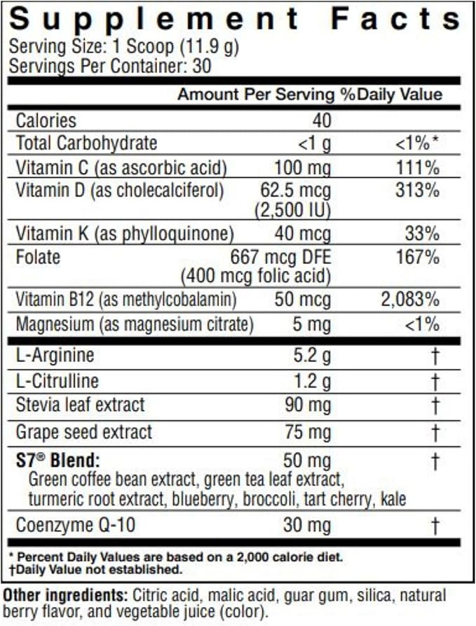 Cardio Heart Health, Nitric Oxide Booster - L-Arginine Supplement with 5,200mg L-Arginine & 1,200mg L-Citrulline - Heart Health & Cardiovascular Support