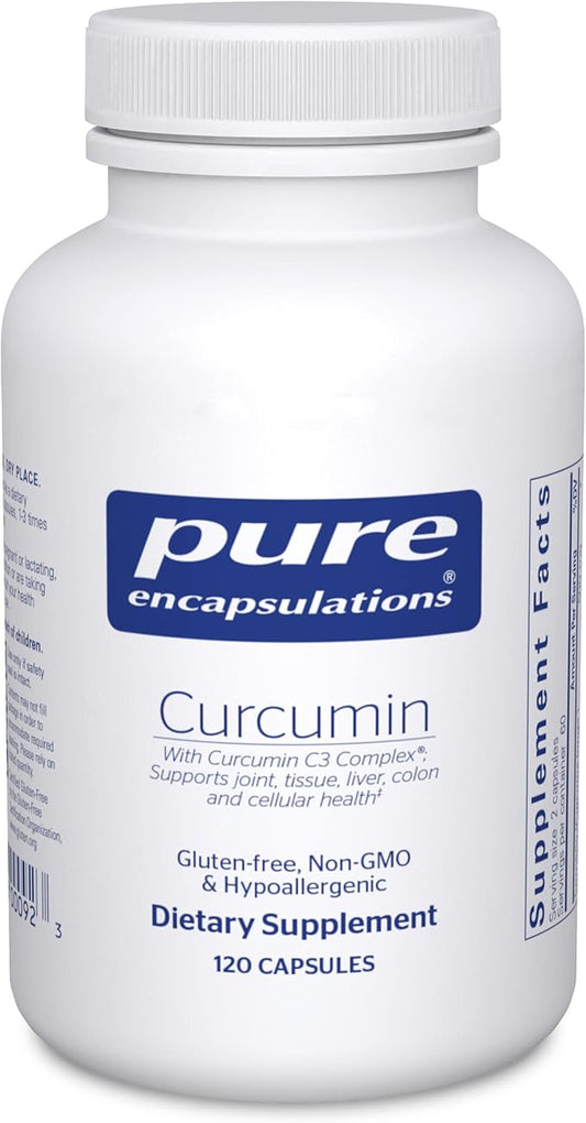 Pure Encapsulations Curcumin - 500 mg - Supports Joint Health & Liver Health - Curcuma Longa Capsule - Non-GMO & Vegan - 120 Capsules