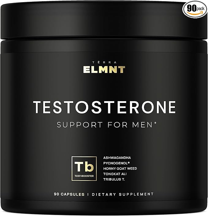 21,800mg Testosterone Booster for Men 8X Strength w. Ashwagandha, Tongkat Ali, Pycnogenol, Tribulus - Total T Male Enhancing Test Libido Booster + Muscle Builder Growth Testosterone Supplement for Men