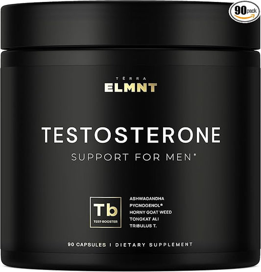 21,800mg Testosterone Booster for Men 8X Strength w. Ashwagandha, Tongkat Ali, Pycnogenol, Tribulus - Total T Male Enhancing Test Libido Booster + Muscle Builder Growth Testosterone Supplement for Men