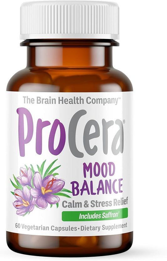 Mood Support - Boost Mental Performance - Clarity - Mood Stability - Stress - Anxiousness - Mental Fatigue - Adaptogens - Saffron - Magnesium - Ashwagandha - Rhodiola - 60 Count