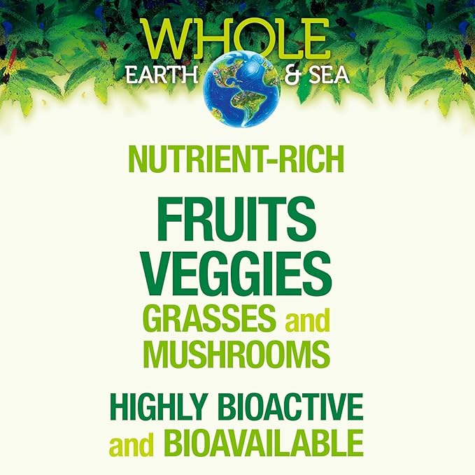 Whole Earth & Sea from Natural Factors, Organic Fermented Greens, Vegan Whole Food Supplement, Unflavored, 13.8 Oz