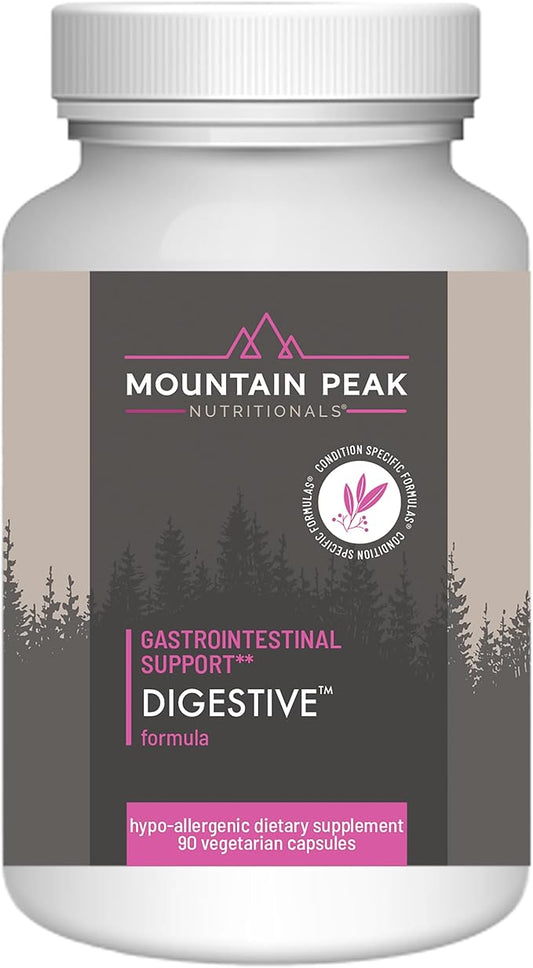 Mountain Peak Nutritionals Digestive – Probiotics for Gut Health & Bloating Relief - 1.5 Billion CFU* - Gastrointestinal Support w/Enzymes - Hypoallergenic Dietary Supplement (90 Capsules)