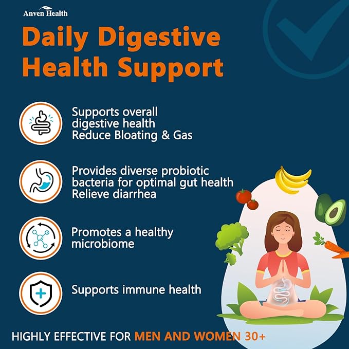 100 Billion Probiotics for Men and Women 27 Strains 5 Organic Prebiotics for Gut Digestive & Immune Health, Supports Diarrhea Gas Bloating, Vegan Probiotic Supplement Formula丨120 Caps