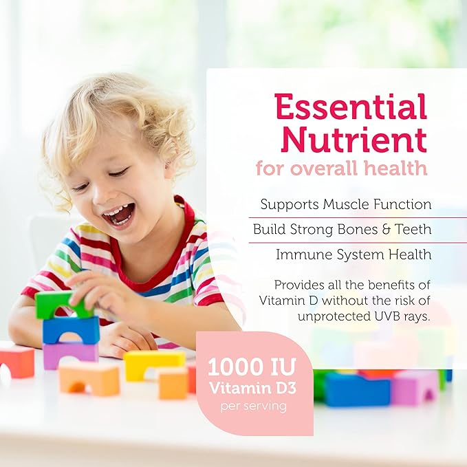 Zahler Junior D3 Vitamins 1000 IU - Chewable Vitamin D3 for Kids - Vitamin D for Kids to Support Bone, Teeth & Immune Health - Kosher Kids Vitamin D3 Orange Flavor - D3 Vitamins for Kids 250 Count.