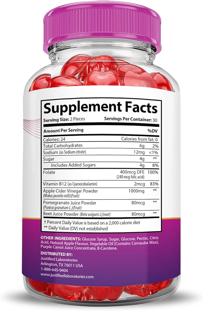 (3 Pack) Ripped Results Keto ACV Gummies Advanced Formula 1000MG Ripped Results Keto Gummies Apple Cider Vinegar Formulated with Pomegranate Beet Juice Powder B12 Vegan Non GMO 180 Gummys