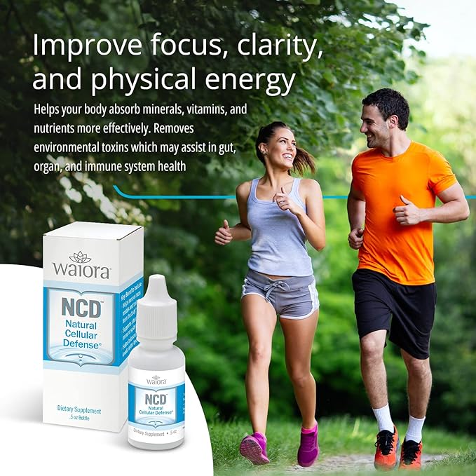 Waiora Natural Cellular Defense (NCD) Liquid Zeolite Drops, Clinoptilolite for Men & Women - Supplement for Immune, Healthy Gut Support, Cleanse, pH Balance (0.5oz Bottle, 4 ct – 360 serv)…