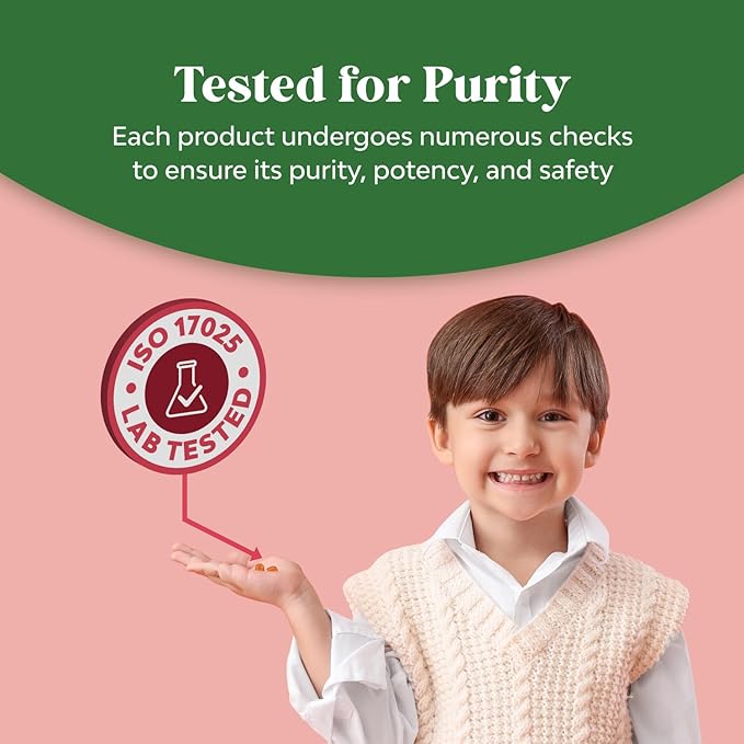 USDA Organic Kids Multivitamin Gummies - Vegan Organic Multivitamin for Kids 2+ with 14 Essential Vitamins and Minerals - Daily Kids Gummy Multivitamins - Vegan Nut Free & Non-GMO (60 Count)