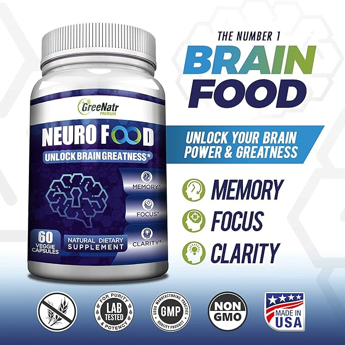 Brain Supplement to Enhance Memory, Energy, Focus, and Clarity with B1, B6, B12 Vitamin, Folic Acid, Calcium and Ginkgo Biloba for Men and Women (12 Bottles)