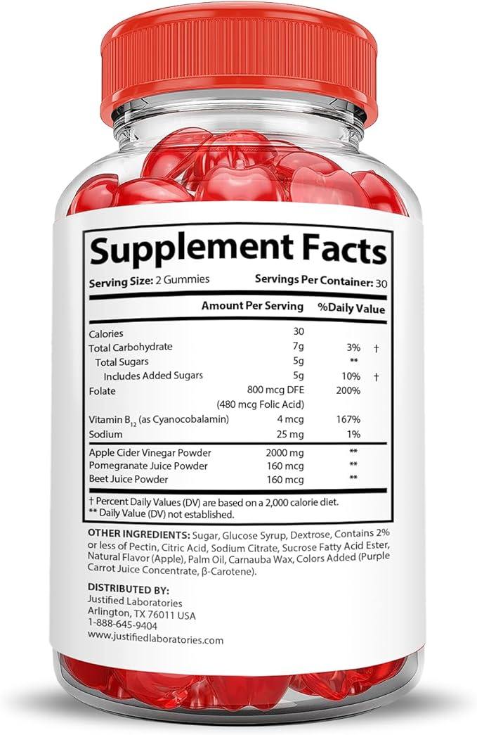 (5 Pack) Ignite Keto ACV Gummies Extreme 2000MG Advanced Ignite Keto Gummies Apple Cider Vinegar Formulated with Pomegranate Beet Juice Powder B12 Vegan Non GMO 300 Gummys