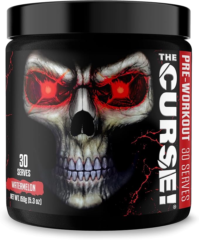 JNX SPORTS The Curse! Pre Workout Powder - Watermelon 30 Servings | Preworkout: Boost Strength, Energy + Focus for Men & Women | Caffeine, Beta-Alanine, Creatine & L-Citrulline