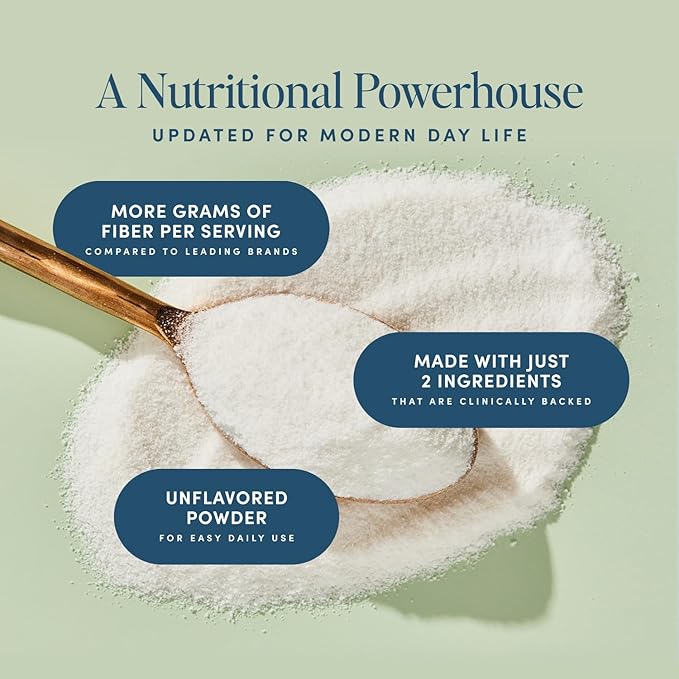 Daily Prebiotic Fiber Travel Packs 20 Servings - Fiber Supplement Powder for Digestive Health & Gut Health - Fiber Powder Unflavored Prebiotics, Non-GMO Dietary Fiber Gluten & Sugar Free Soluble Fiber
