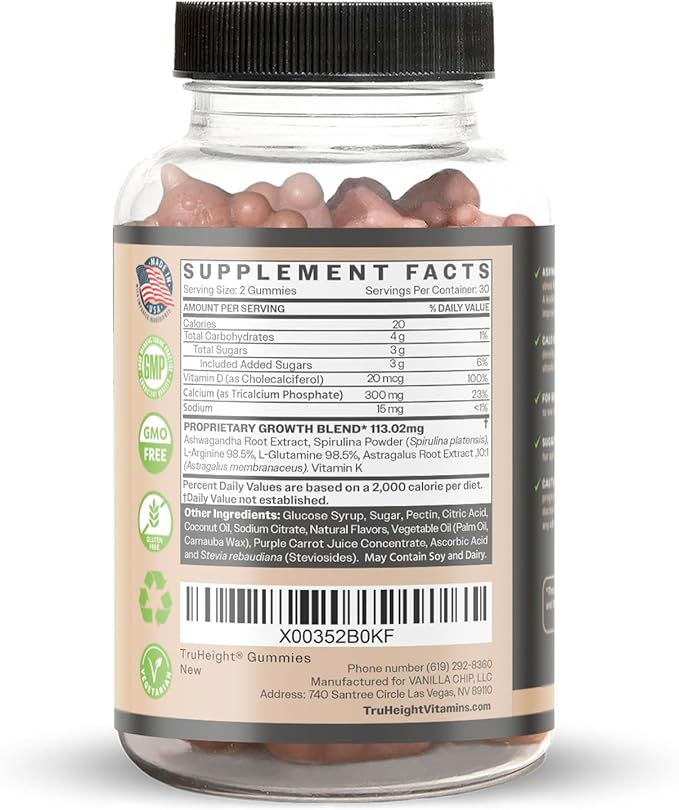 TruHeight 3 Pack Gummies