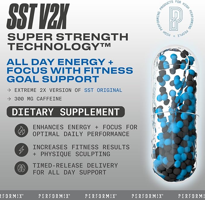 PERFORMIX SST v2X Multi-Phase Super Suspension Thermogenic, 60 Capsules