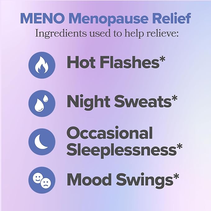 MENO Gummies for Menopause, 30 Servings (Pack of 2) - Hormone-Free Menopause Supplements for Women With Black Cohosh & Ashwagandha KSM-66 - Helps Alleviate Hot Flashes, Night Sweats, & Mood Swings