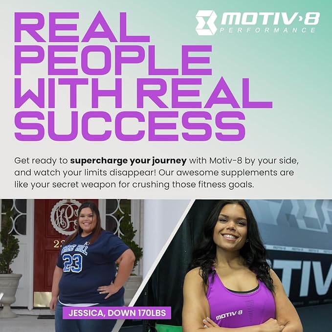 Motiv-8 Pre-Workout Peformance, Sugar Free Pre-Workout, Boost Energy and Focus, Improve Workouts, Enhances Mood (30 Servings, Mixed Berries)
