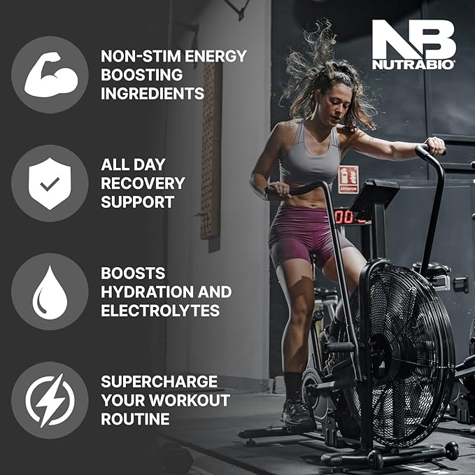 NutraBio Alpha EAA Hydration and Recovery Supplement - Full Spectrum EAA BCAA Matrix with Electrolytes, Nootropics, Coconut Water - Recovery, Energy, Focus, and Hydration Supplement - Peach Tea