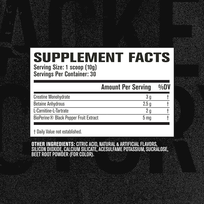 Jacked Factory Growth Surge Creatine Post Workout w/L-Carnitine - Daily Muscle Builder & Recovery Supplement with Creatine Monohydrate, Betaine, L-Carnitine L-Tartrate - 30 Servings, Swoleberry