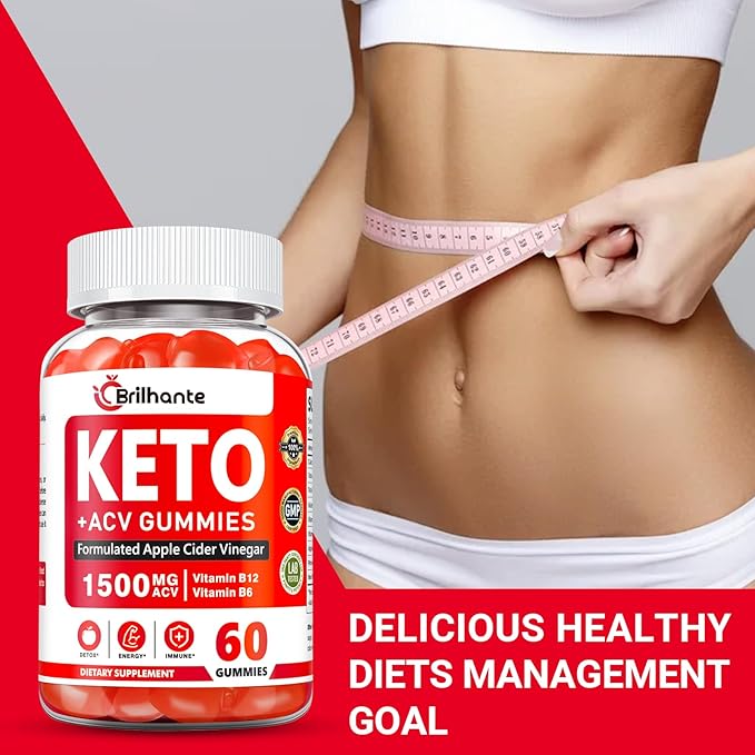 Regina Keto ACV Gummies, Apple Cider Vinegar Gummies with B12 for Energy & Wellness, for Man and Woman, Gelatin-Free, Delicious & Convenient (60 Count)