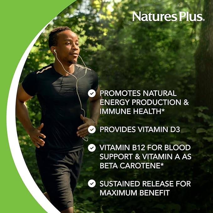 Natures Plus Ultra II Multivitamin, Sustained Release - 180 Vegetarian Tablets - Daily Whole Food Vitamin & Mineral Supplement for Overall Health - Natural Energy Booster - 180 Servings