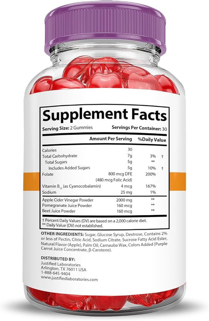(2 Pack) Rapid Ripped Keto ACV Gummies Extreme 2000MG Rapidripped Keto Gummies Apple Cider Vinegar Formulated with Pomegranate Beet Juice Powder B12 Vegan Non GMO 120 Gummys