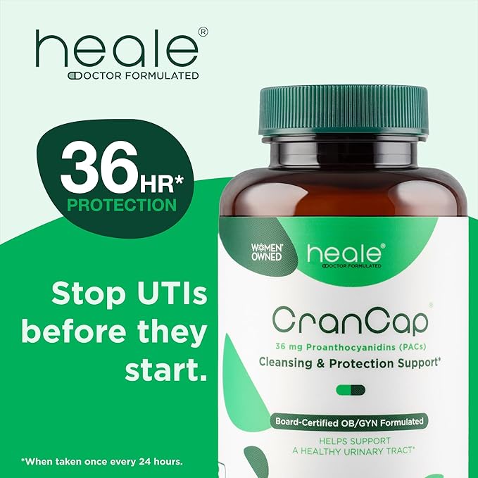 Cranberry Pills - Urinary Tract Health Cranberry Supplement - 36mg of Potent PACs - Non GMO, Vegan, Gluten Free - by Heale - 90 Capsules