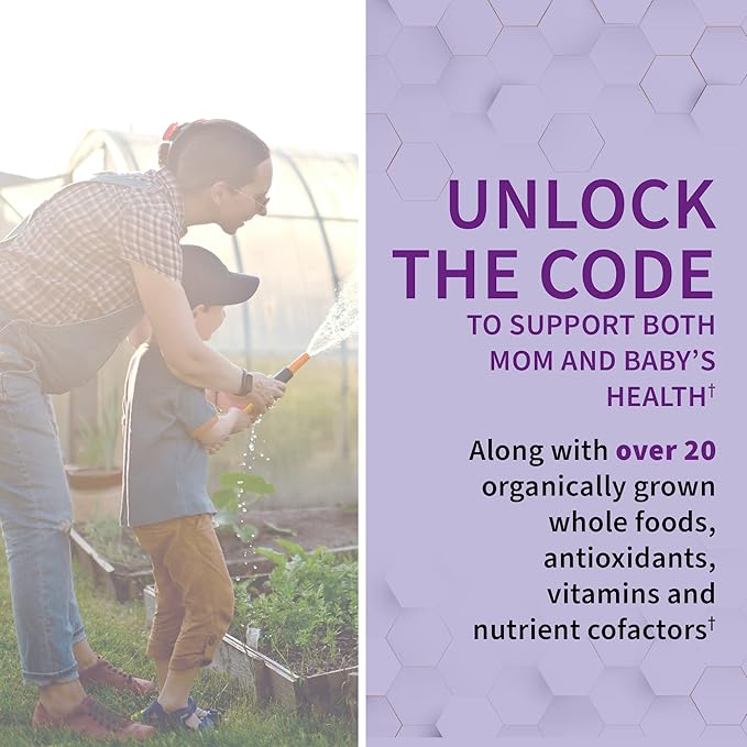 Garden of Life Prenatal Multivitamin for Women with Iron, Folate & Vitamin C and D3 for Neural Development & Probiotics for Immune Support – Vitamin Code – Non-GMO, Gluten-Free, Kosher, 10 Day Supply