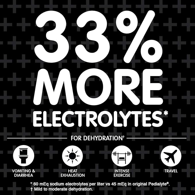 Pedialyte AdvancedCare Plus Electrolyte Powder, with 33% More Electrolytes and PreActiv Prebiotics, Orange Breeze, Electrolyte Drink Powder Packets, 0.6 oz, 6 Count