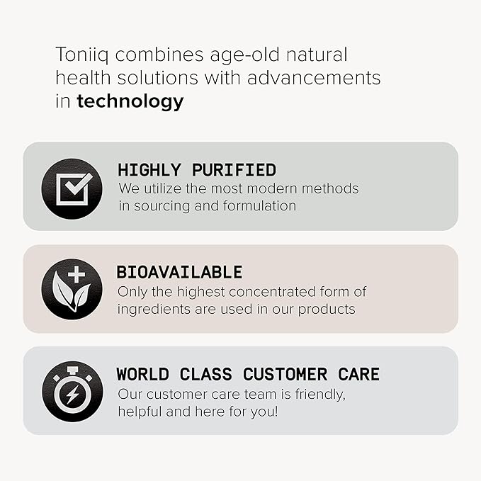 Toniiq 26,000mg 20x Concentrated Extract - 10% Withanolides - Ultra High Strength Ashwagandha Capsules - Wild Harvested in India - Highly Concentrated and Bioavailable Supplement - 90 Veggie Capsules