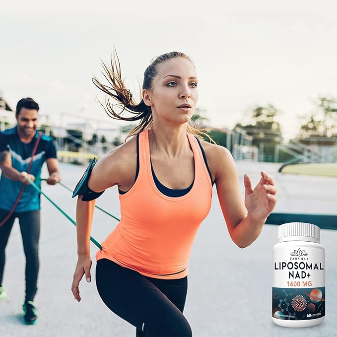 1600 mg Liposomal NAD Supplement, 98% Pure NAD+ Supplement, Superior Absorption, Alternative to Nicotinamide Riboside or NADH to Boost NAD+ for Aging Defense, Energy, Longevity, 480 Softgels