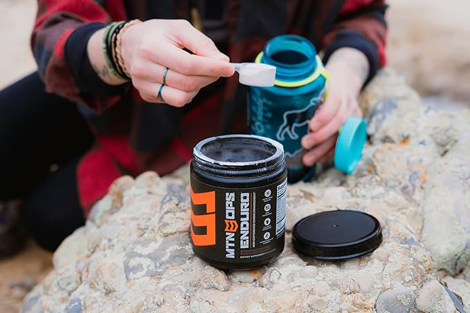 MTN OPS Enduro Nitric Oxide Supplement & Stim-Free Pre Workout - 30 Servings - with Magnesium Citrate, Beet Root Powder, Niacinamide, L Arginine & L Citrulline - Raspberry Flavor