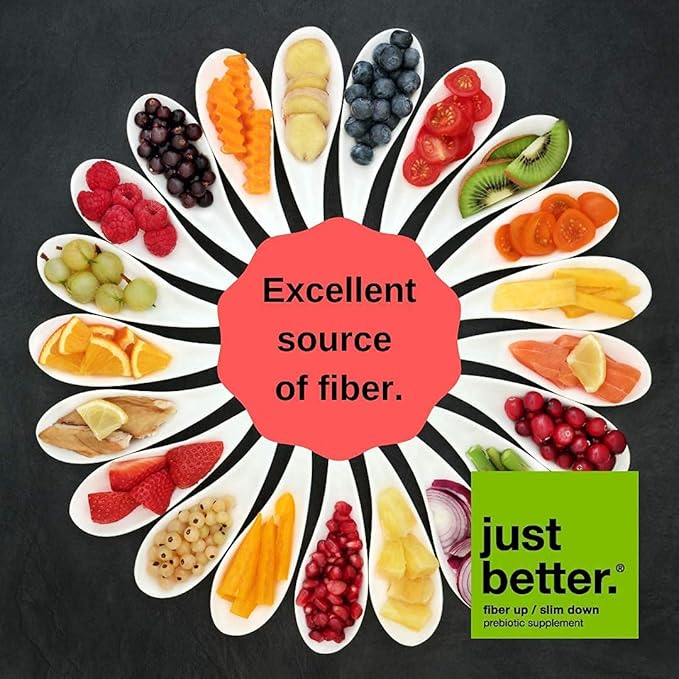 Prebiotic Fiber Supplement for a Healthy Gut | Fiber Powder with Zero Grit Zero Taste and No Bloating or Gas | Feel Full Faster | Keto Non-GMO Gluten Free Vegan 30 Servings