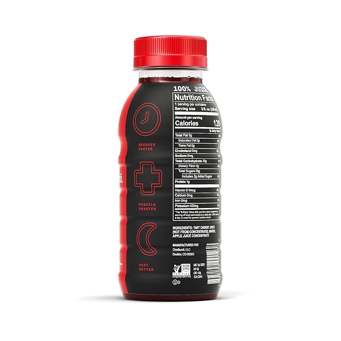 Cheribundi ORIGINAL Tart Cherry Juice - Pro Athlete Workout Recovery - Fight Inflammation and Support Muscle Recovery - Tart Cherry Juice Lightly Sweetened with Apple Juice - Post Workout Recovery Drinks for Runners, Cyclists and Athletes - 8 oz, 24 Pack