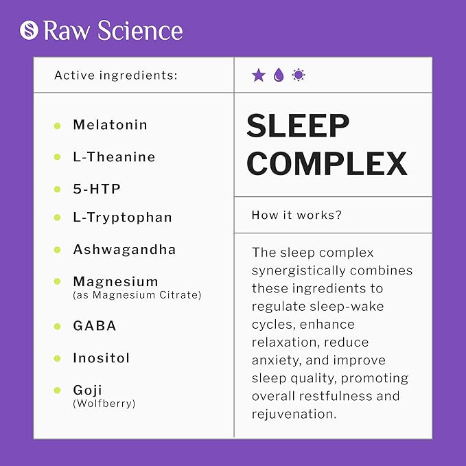 Melatonin 10mg Sleep Supplement - L Theanine, GABA Calm, L-Tryptophan - Deep Sleep Supplements for Adults with Ashwagandha, Passion Flower, Lemon Balm, Chamomile, Magnesium Sleep Support - 60 Capsules