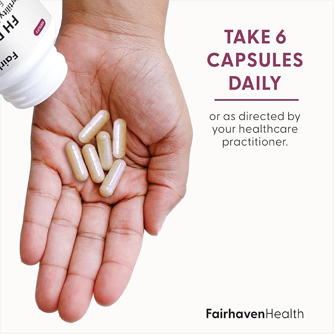 Fairhaven Health FH Pro for Women | Premium Fertility Supplement for Women | Cycle Regularity and Egg Quality for Her | Female Multivitamin for Conception Support | 180 Capsules | 1 Month Supply