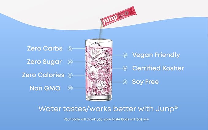 JUNP Electrolytes Powder No Sugar No Carbs, Wild Berry Fruit Flavor Keto Electrolyte Drink Mix - Potassium & Salt Hydration Powder Electrolytes, Zero Calorie Sugar Free Electrolyte Powder, 90 Servings