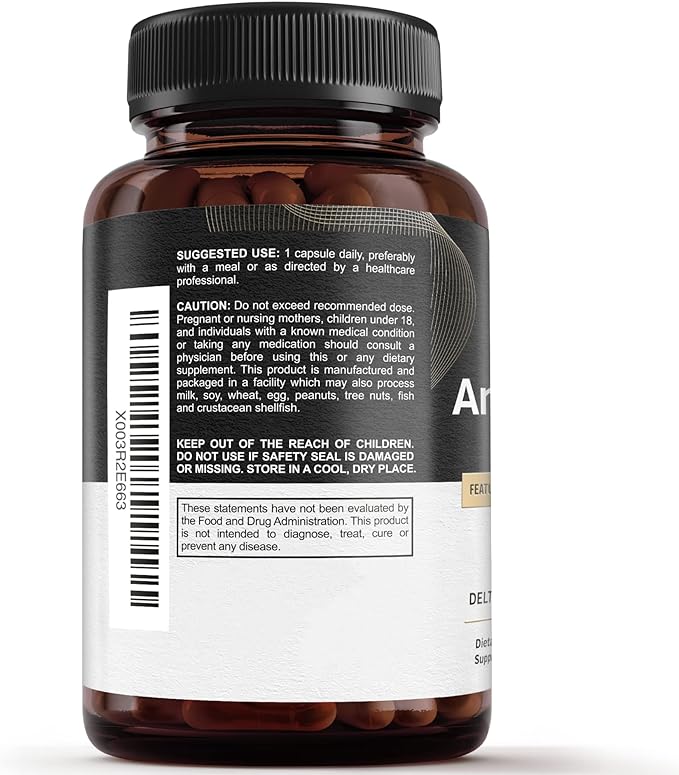 Sunergetic Premium Annatto Tocotrienol Supplement – with DeltaGold – Tocotrienols Vitamin E 300 mg – Supports Liver, Immune & Heart Health - Delta + Gamma Tocotrienols (60 Liquid Capsules)