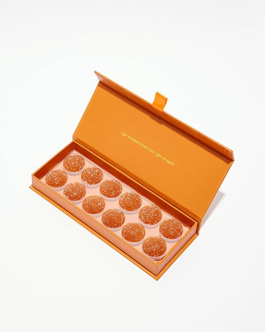 Molly J. Revive Post-Celebration Wellness Gumdrops – Cordyceps & DHM to Replenish and Rejuvenate – Plant-Powered Gummies in a Luxury Gift Box – Pack of 12 Gumdrops