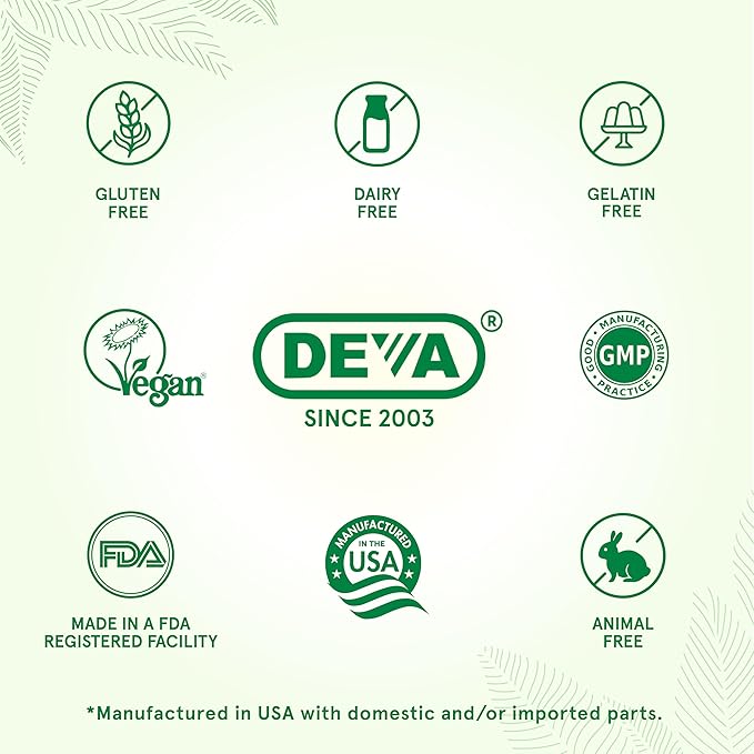 DEVA Vegan DHA-EPA Nutritional Supplement, Non-Fish Derived from Algae, 300 mg Potency, 90 Vegetarian Softgels - Pack of 2