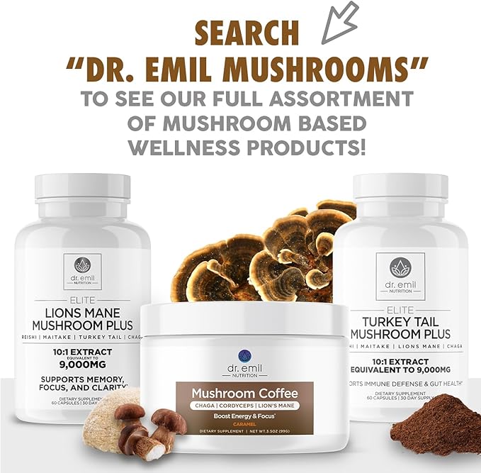 DR. EMIL NUTRITION Elite Turkey Tail Mushroom Plus Twin Pack