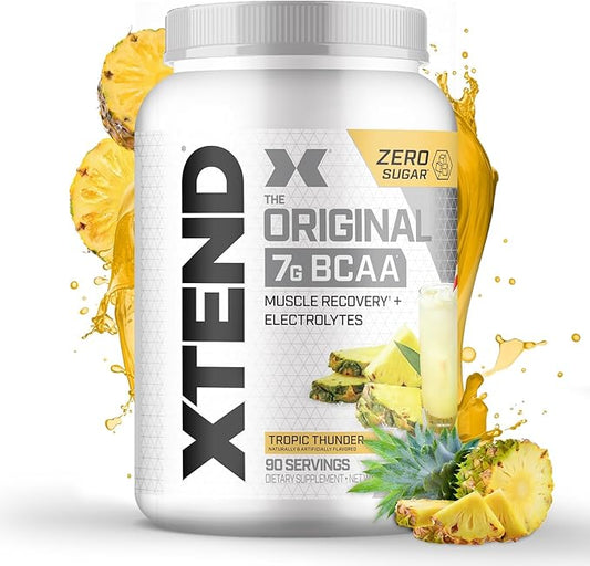 Xtend XTEND Original BCAA Powder 7g BCAA and 2.5g L-Glutamine, Sugar Free Post Workout Muscle Recovery Drink with Amino Acids for Men & Women, 90 Servings