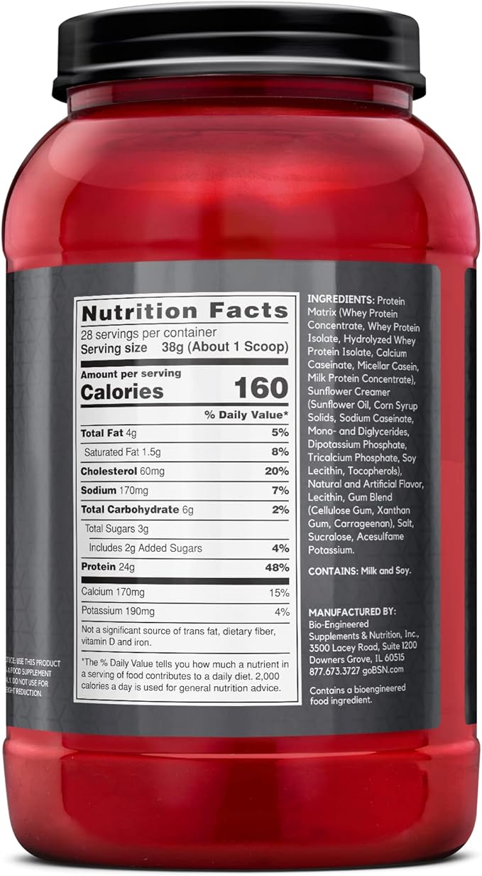 BSN SYNTHA-6 Edge Protein Powder, Vanilla Protein Powder with Hydrolyzed Whey, Micellar Casein, Milk Protein Isolate, Low Sugar, 24g Protein, Vanilla Milkshake, 28 Servings
