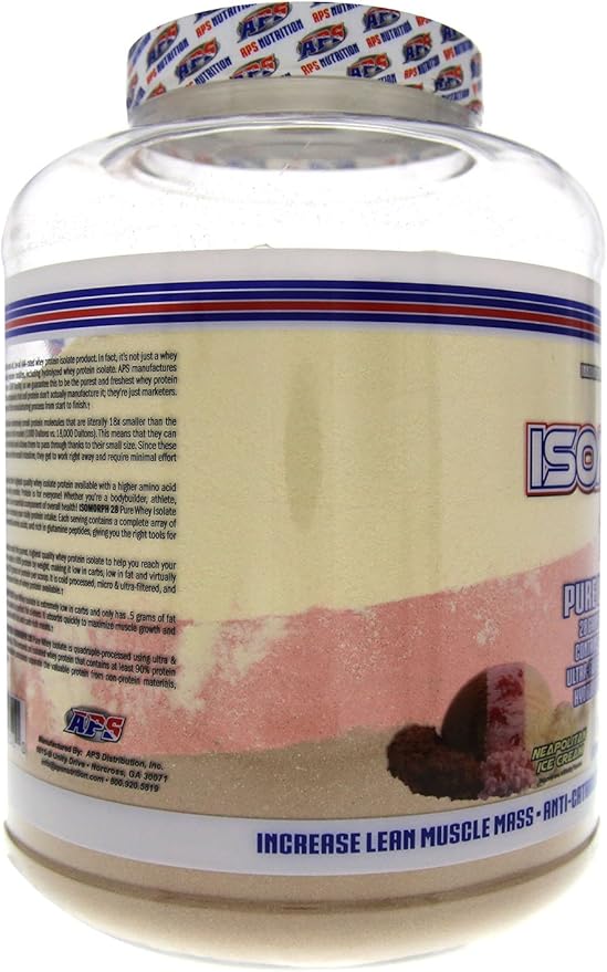 APS Nutrition Isomorph Protein Powder Supplement | Whey Protein Isolate | Ultra- Filtered | 28g Protein | Neapolitan Ice Cream, 5 Pound (Pack of 1)