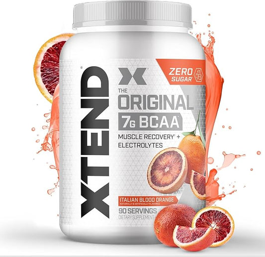 Xtend XTEND Original BCAA Powder 7g BCAA and 2.5g L-Glutamine, Sugar Free Post Workout Muscle Recovery Drink with Amino Acids for Men & Women, 90 Servings