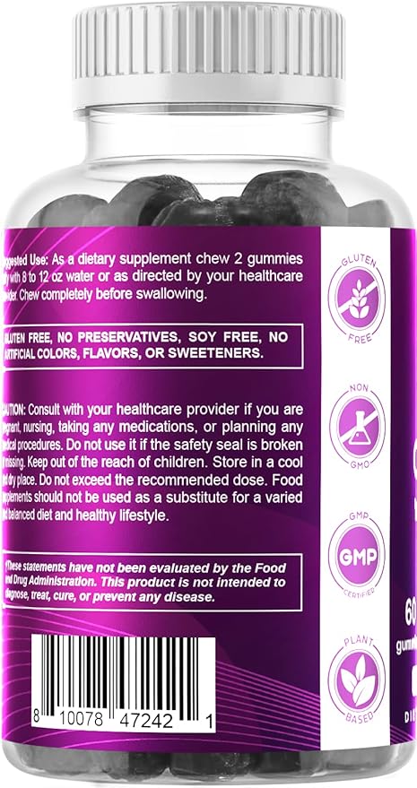 Vitamatic Iron 65 mg Gummies Supplement for Women & Men - 60 Vegan Gummies - Great Tasting Iron Gummy Vitamins with Vitamin C (2)