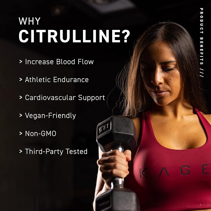 Kaged Premium L-Citrulline Powder | Unflavored | Enhance Muscle Pumps | Improve Muscle Vascularity | Nitric Oxide Booster | 100 Servings