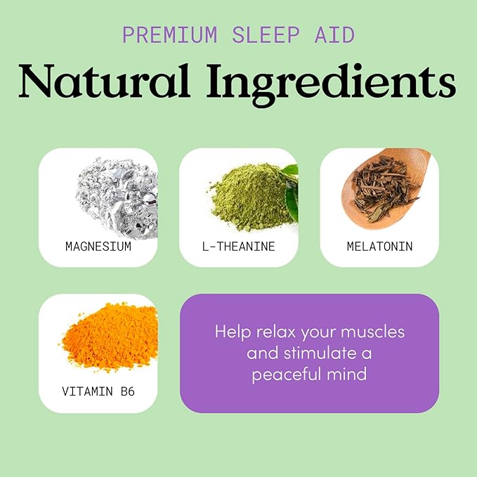 Health Sleep Solution, Sleep Supplement for Adults, Magnesium and Melatonin for Sleep Provides Natural Sleep Support, Vegan Ingredients, Gluten-Free Magnesium Sleep Supplement, 60 Capsules