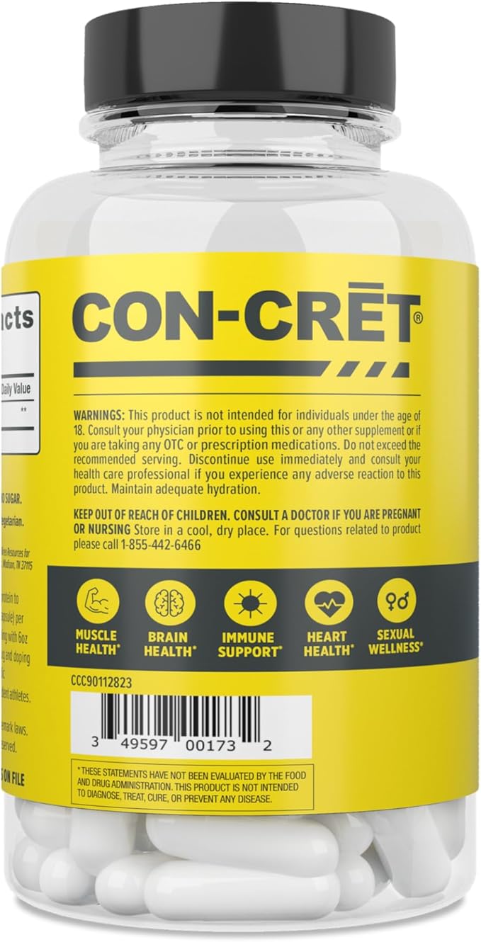 Creatine HCl Capsules | Muscle, Cognitive, Cellular Energy Support | No Bloating or Cramps | USA Made & NSF Certified | Creatine Pills (90 ct)