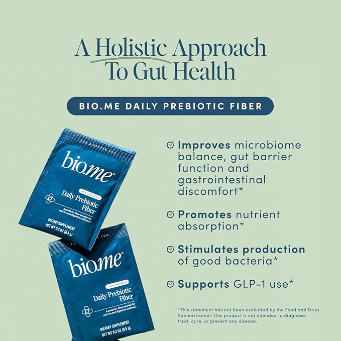 Daily Prebiotic Fiber Travel Packs 20 Servings - Fiber Supplement Powder for Digestive Health & Gut Health - Fiber Powder Unflavored Prebiotics, Non-GMO Dietary Fiber Gluten & Sugar Free Soluble Fiber